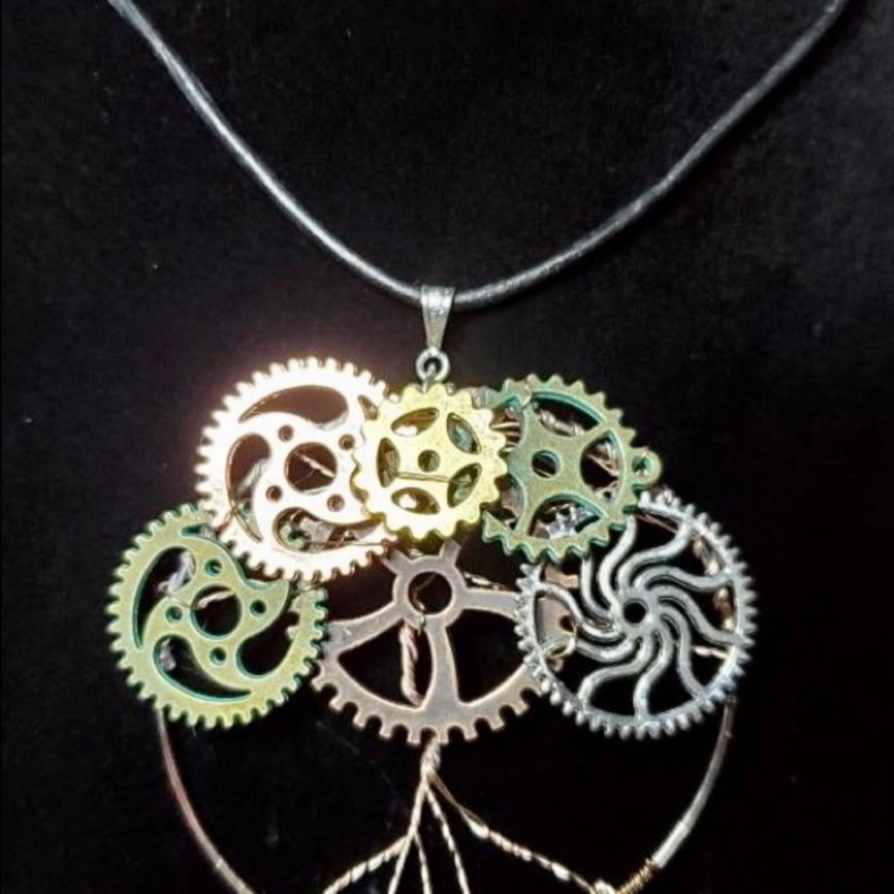 Steampunk Inspired Tree of Life Pendant